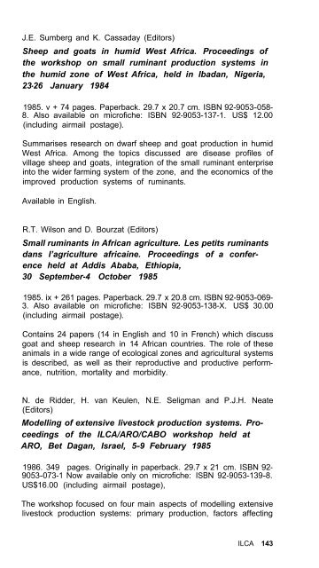 1990 Supplement Publications of the International ... - IRRI books