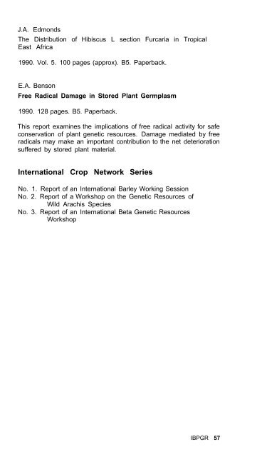 1990 Supplement Publications of the International ... - IRRI books