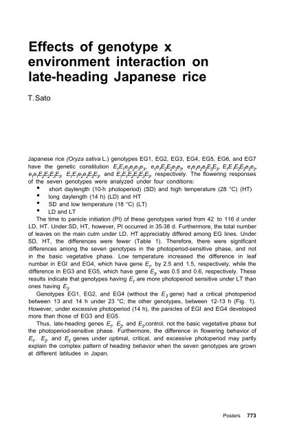 Analysis of Genes for Stigma Coloration in Rice - IRRI books
