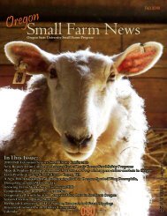 Small Farm News - Oregon Small Farms - Oregon State University