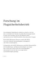 Forschung im Flugsicherheitsbetrieb - Produktionstechnisches ...