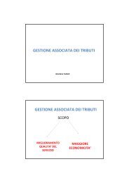 gestione associata dei tributi gestione associata ... - RisorseComuni