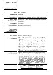 curriculum vitae - Io scelgo la salute