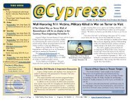 October 19, 2012 - News... - Cypress College