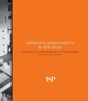 impressive achievements & new ideas - University of the Sciences in ...