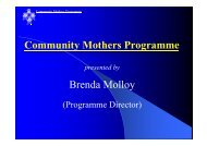 Community Mothers Programme Brenda Molloy - Pelorous