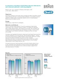A comparison of the Braun Oral-B Plaque Remover (D5) electric and ...