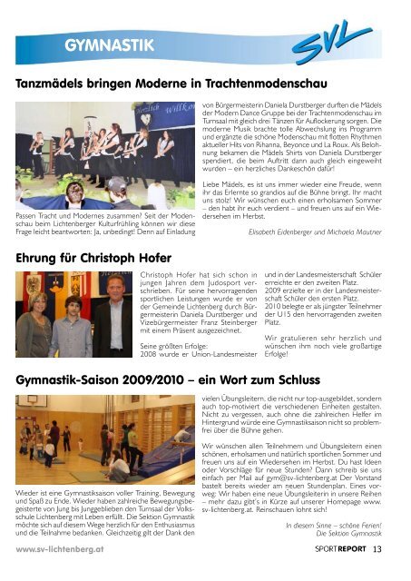 Sportreport_02_10 - SV Lichtenberg