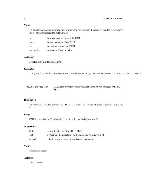 Package 'MEDIPS' - Bioconductor