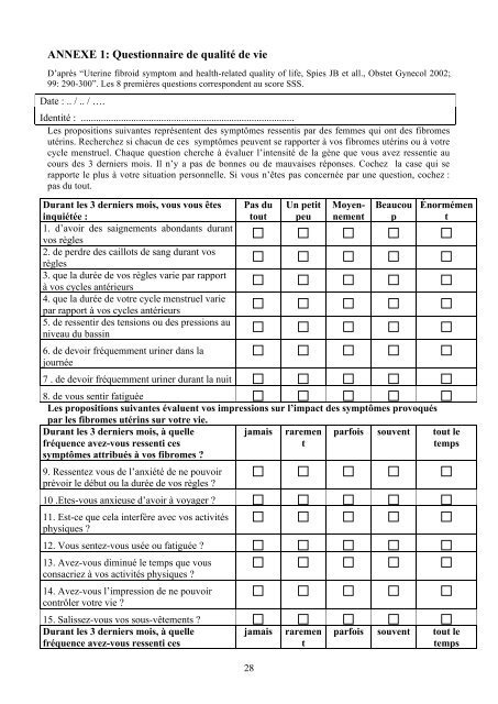 Traitement des fibromes utÃ©rins par la technique non invasive des ...