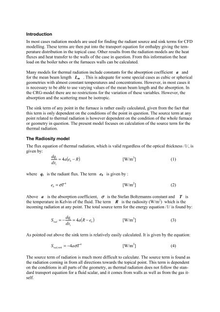 The Composite Radiosity and Gap (CRG) Model of Thermal Radiation