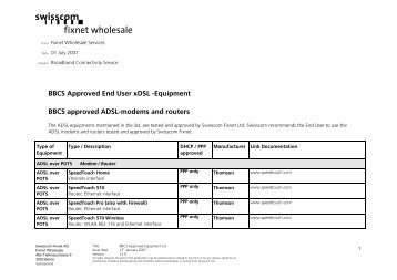 BBCS Approved End User xdsl -Equipment BBCS approved ADSL ...