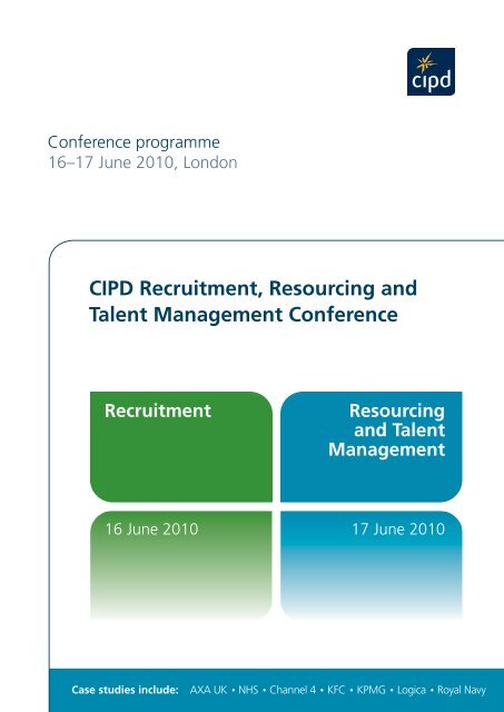 CIPD Recruitment, Resourcing and Talent Management Conference