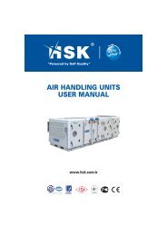 AIR HANDLING UNITS USER MANUAL - Hsk