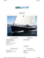 S/Y Matelot - Paradise Yacht Charters