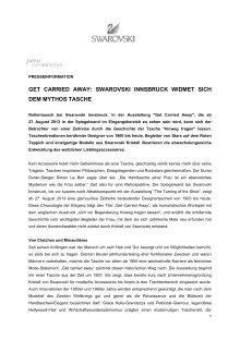 3 Free Magazines From Innsbruck Swarovski Com