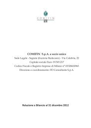 Relazione e Bilancio al 31 dicembre 2012 COMIFIN SpA a ... - Assilea