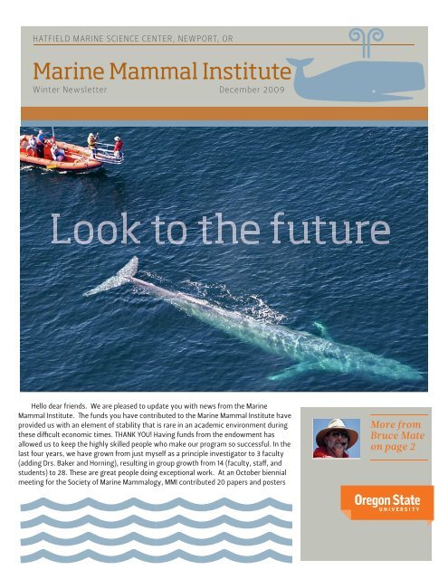 Newsletter 4 - Marine Mammal Institute - Oregon State University