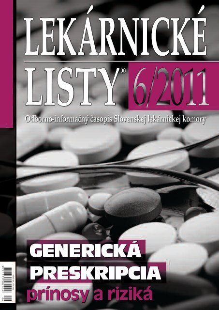 LekáRNické LiSTy® 6/2011 - Slovenská lekárnická komora