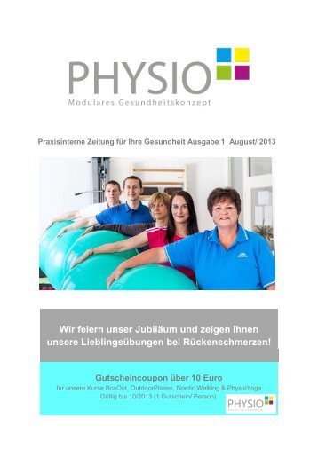 1. Ausgabe Praxiszeitung - Praxis für Physiotherapie
