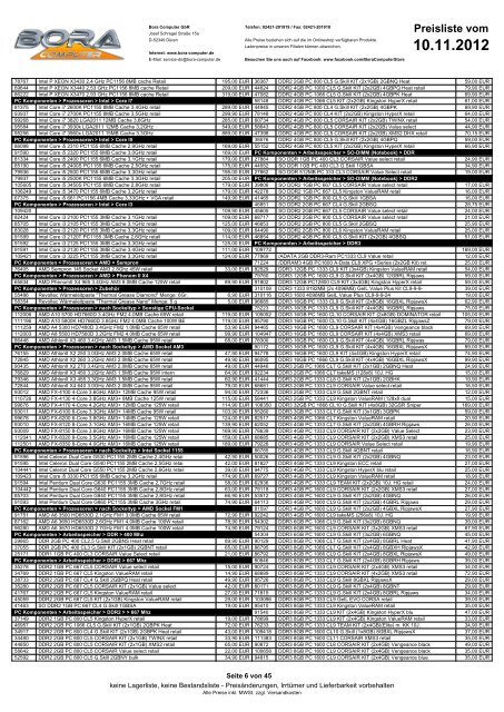 26.10.2012 - Bora Computer