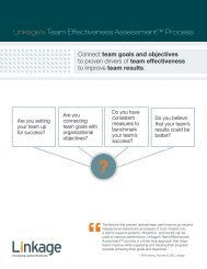 Linkage's Team Effectiveness Assessment™ Process - Linkage, Inc.