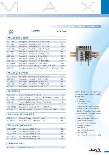 OEMAX SERVO SÜRÜCÜ ve MOTORLAR