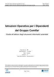 Policy e Istruzioni operative v2 1 - Gruppo Comifar