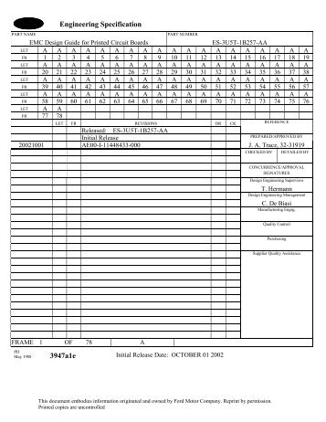 EMC Design Guide for Printed Circuit Boards - Ford