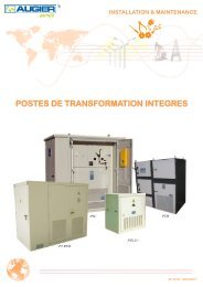 installation & maintenance postes de transformation integres - Augier