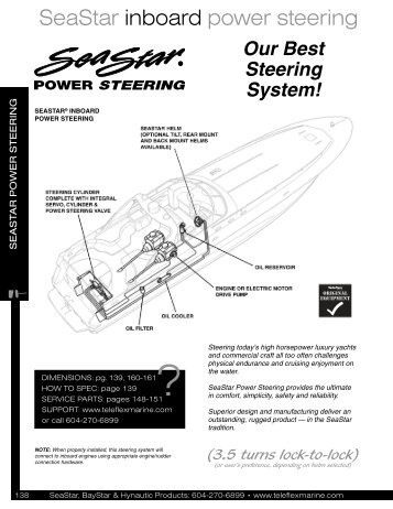 SeaStar inboard power steering - Jamestown Distributors