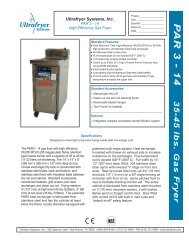 CE Fryer - Par 3-14.indd - Ultrafryer Systems