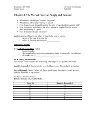 Chapter 4: The Market Forces of Supply and Demand