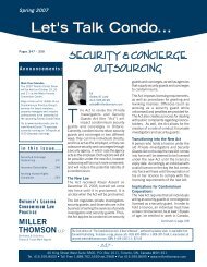Security & Concierge Outsourcing - Miller Thomson