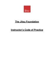 The Jitsu Foundation Instructor's Code of Practice