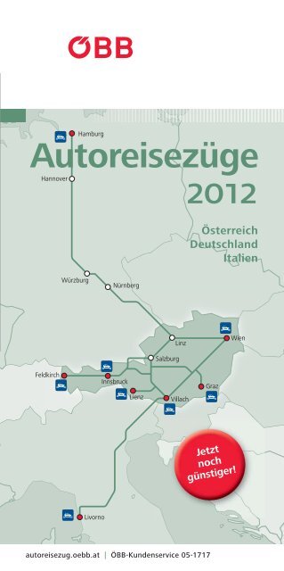 Folder Autoreisezüge 2012 - Österreichische Bundesbahnen ÖBB