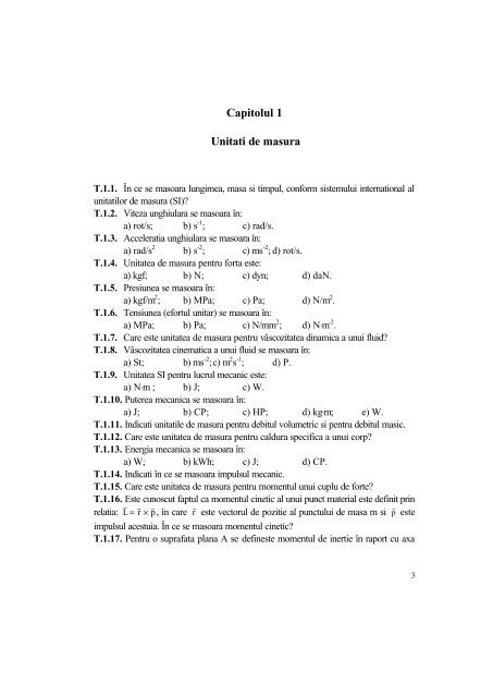 Capitolul 1 Unitati de masura