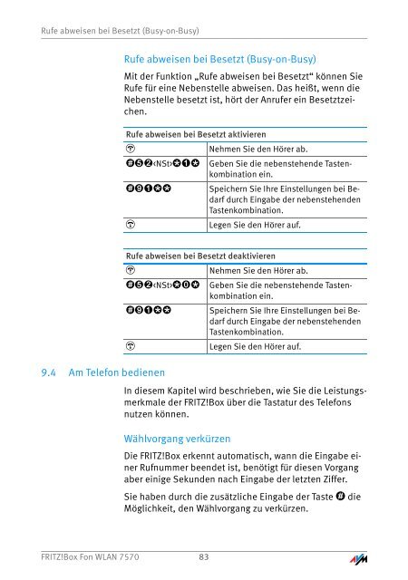 FRITZ!Box Fon WLAN 7570 vDSL