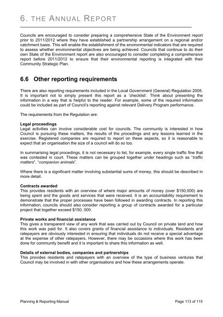 Integrated Planning and Reporting Manual - Division of Local ...