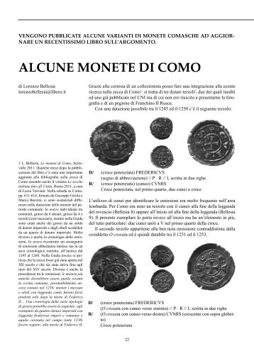 Articolo originale in formato pdf - Panorama Numismatico