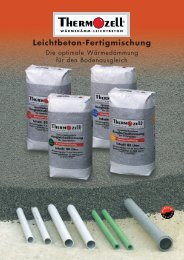 Leichtbeton-Fertigmischung - Thermozell Entwicklungs