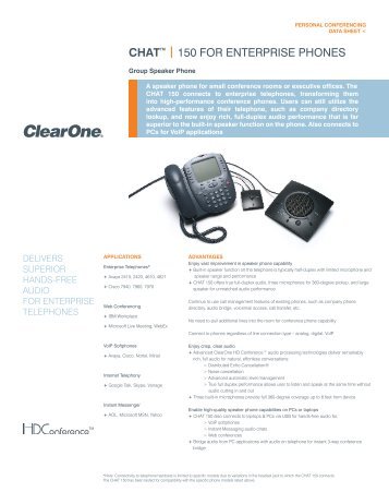 CHAT 150 for Enterprise Phones - ClearOne