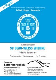 21.09.2008 SV Blau-Weiss Wiehre gegen VfR Pfaffenweiler