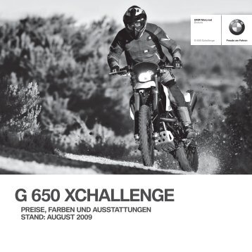G 650 XCHALLENGE - BMW Motorrad International