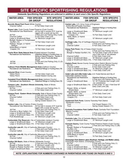 2013 Fishing Guide layout - Illinois DNR - State of Illinois