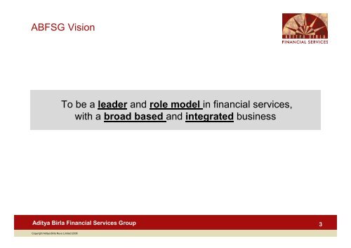 Aditya Birla Financial Services Corporate Presentation