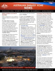 Newsletter 1 - Australian Embassy