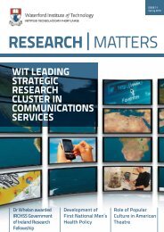 RESEARCH|MATTERS - Waterford Institute of Technology