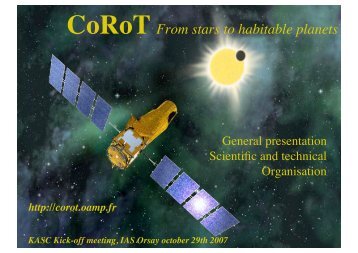 The CoRoT mission in general (scientific and technical organization)