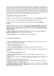 On the basis of the studies and analysis performed, the Committee ...